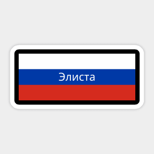 Elista City in Russian Flag Sticker